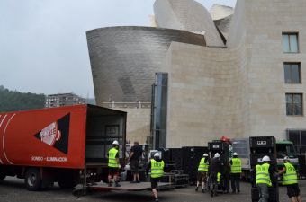 Guggenhein Bilbao con Bob Dylan